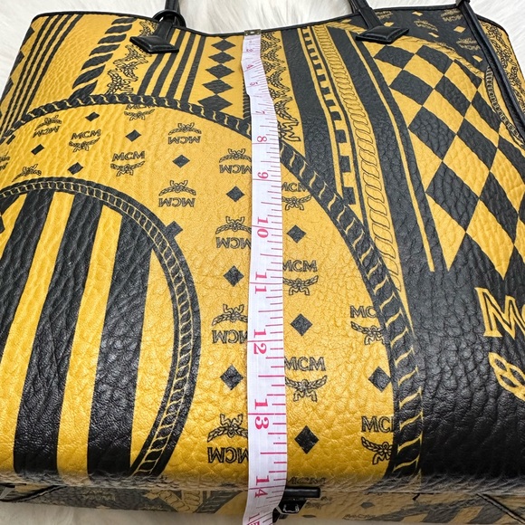 MCM Geometric Black and Yellow Tote - Picture 11 of 14